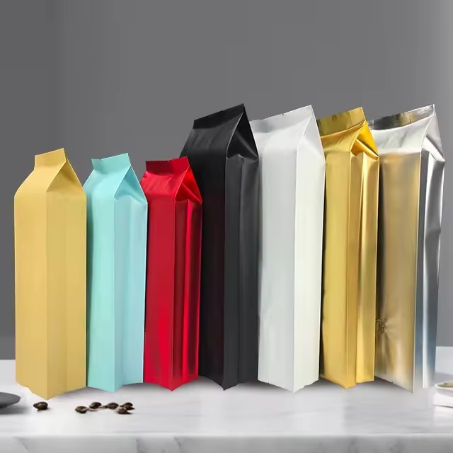 Transparent Plastic Food Packaging Bag With Back Seal Bag Rice Food Packaging