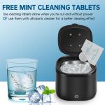 45K Ultrasonic Cleaner for Dentures & Retainers Jewelry, Mouth Guard, Rings,