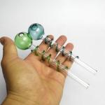 Beautiful Colorful Glass Smoking Pipe Round Shape 5.5 Inch Length