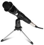 Solid Zinc Alloy Feet FCC 20cm Tripod Mic Stand