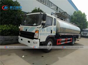 Wholesale 15000L HOWO 10T 15T SS304-2B Milk Tanker Truck from china suppliers