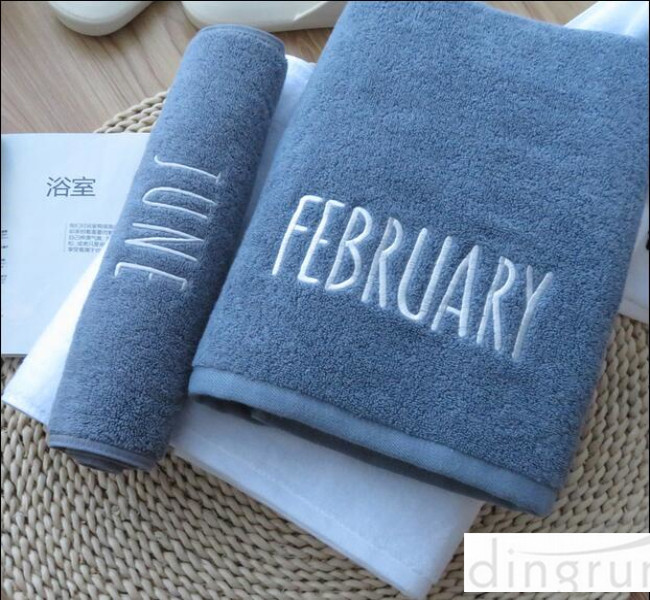 Comfortable Organic Cotton Bath Towels Non Toxic Reactive Printing Style