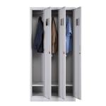 H1850mm Changing Room 3 Doors CE Metal Storage Locker Cabinet