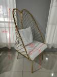 Strong Bearing Capacity 50cm 150kg Wrought Iron Dining Chair
