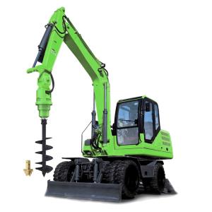 Wholesale Portable Drill Hydraulic Earth Auger Machine Ground Hole Drill Torque 8000 Nm from china suppliers