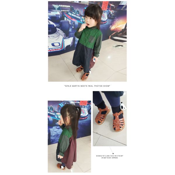 Cowhide Lining Toddler Boy Leather Sandals
