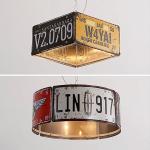 Industrial Round Vintage Metal Chandelier E27 Dining Chandelier