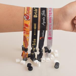 Wholesale RFID Polyester Woven Wristband for Evening/Party/Festival and Gift ,wristband closoure from china suppliers