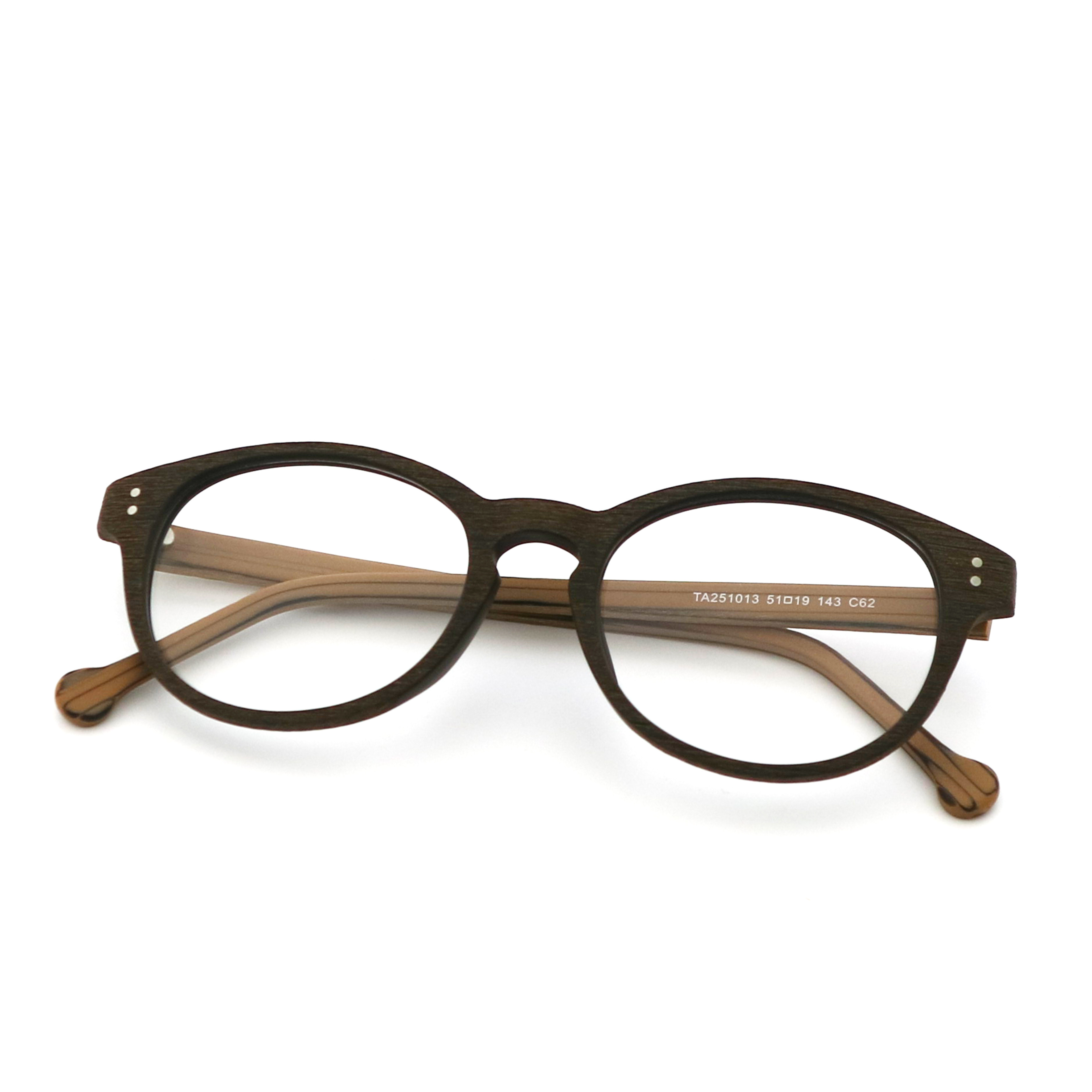 Elliptic Wood Copy Acetate Optical Glasses Frame Wholesale MR 251013