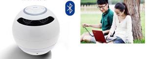 Wholesale Handsfree phone wireless Bluetooth speaker gifts round bass portable mini stereo from china suppliers
