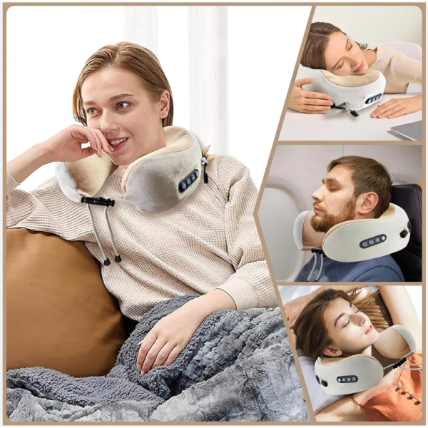 U Shaped Shiatsu Neck And Shoulder Massager Kneading Massage Pillow For Neck Relief