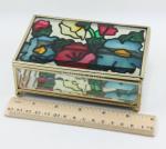 Shinny Gifts New Wedding Gifts Enamel Glass Jewelry Boxes Collection Boxes