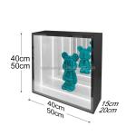 LED Luminous Infinity Mirror Display Cabinet for Furniture Wine Bar in Red White