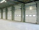 Waterproofing Automatic Industrial Sectional Door 40mm Finger Safe Panel Coated