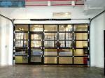 UV Proof 3mm 5000mm Width Glass Panel Garage Doors