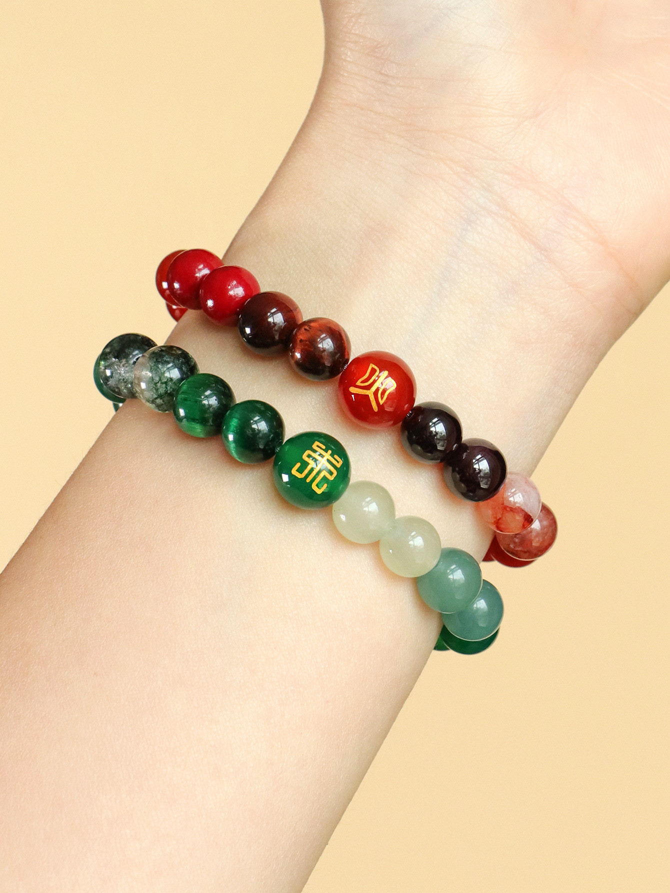 Stress Relief Anxiety Yoga Bracelet,Crystal Stone Mantra Bracelets For Women Natural Beaded Birthday Gifts Inspirational Bracelet For Men