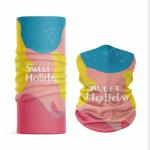 Ice Silk Square Men Print Neck Seamless Bandana Scarf