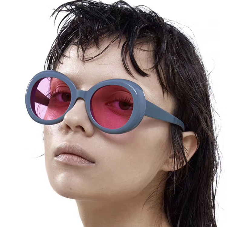Fashion 2020 BSCI 140MM Oval Shape Sunglasses Multi Color UV400 Promotion