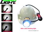 IP68 LED Miners Cap Lamp 25000lux 10.4Ah SAMSUNG Battery Pack 800mA 4 Light