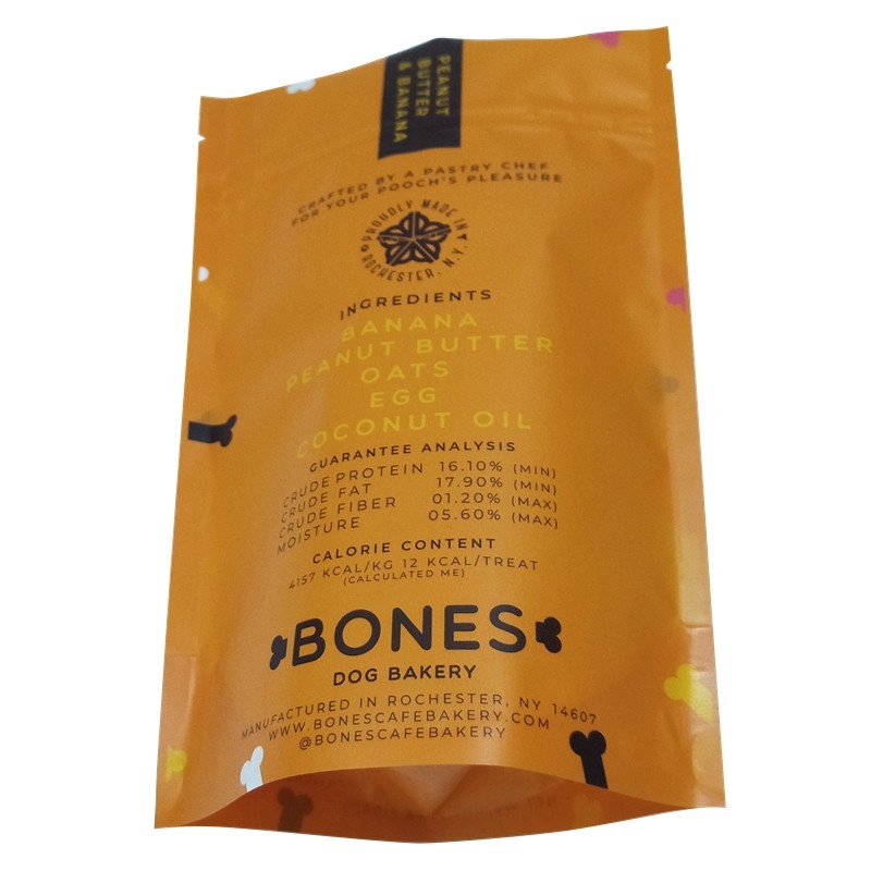 Custom Eco-friendly mini chili Kraft paper Dopack sachet with LOGO printing and zipper for Pets dog food packaging