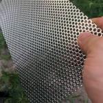 Mill Edge Decorative Stainless Steel Sheet 0.12 Inch Hole Metal Mesh Sheet
