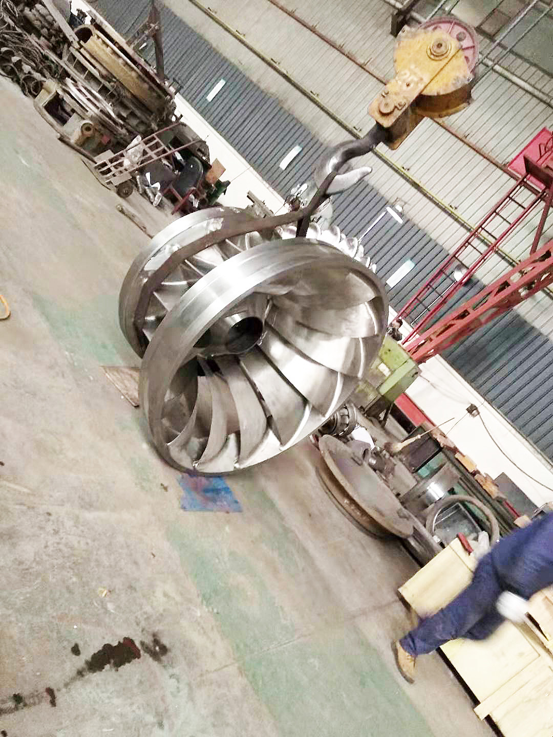 Efficiency Steel Stainless Steel Runner Francis High Head Water Turbine Wildly Use