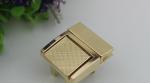 Bag hardware zinc alloy gold metal press locks for laptop bags