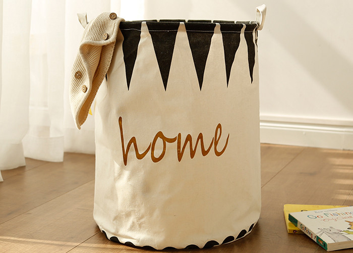 Foldable washing laundry clothes basket toy storage bag large box customizable colors banjour home