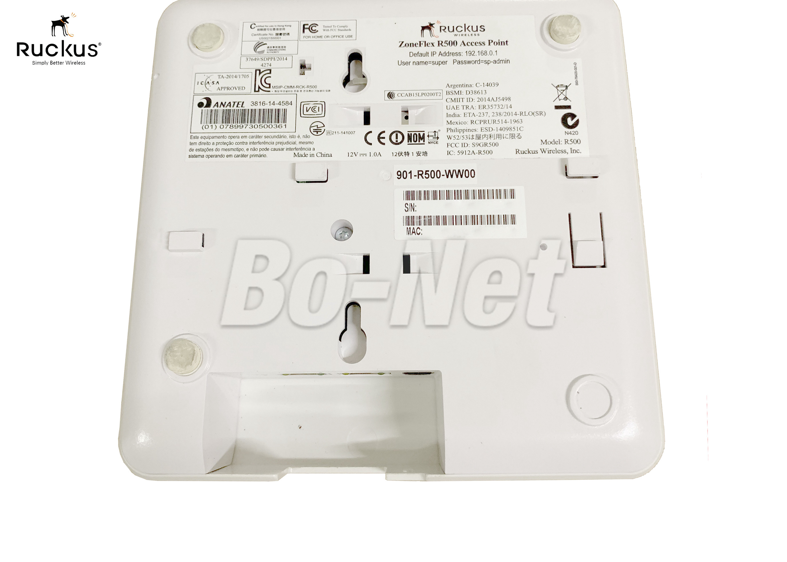 802.11ac Cisco Wlan Access Point Indoor Ruckus ZoneFlex R500 901-R500-WW00