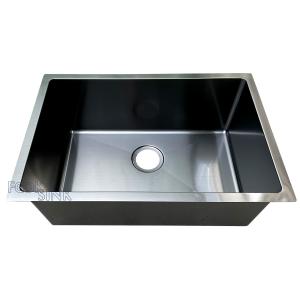 Wholesale PVD Matt Black Stainless Steel Kitchen Sink Off Set Drain Hole For Home Decor from china suppliers