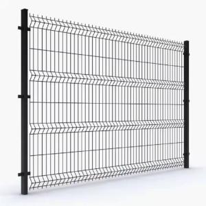 Wholesale 50*200MM 3D Curved Welded Mesh Fence PVC Coated Garden Fence from china suppliers