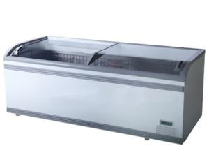 Wholesale Green &amp; Health Supermarket Island Freezer With Sliding Glass Door For Frozen Food from china suppliers