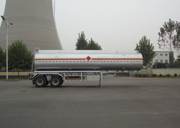30400L Carbon Steel Tanker Trailer , 2 Axles Diesel Liquid Fuel Tanker Semi