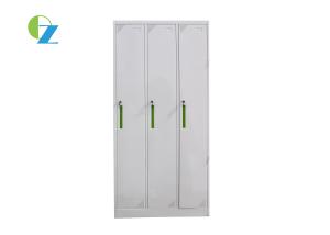 Wholesale Three Doors Storage Cold Rolling Steel White Closet Wardrobe from china suppliers