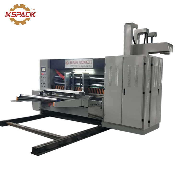 3 5 Colours Corrugated Box Printing Machine With Slotter Die Cutter