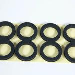 Black Waterproof Foam Cotton Pad Single Side Silicone Rubber Ring