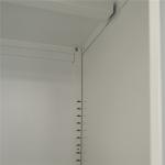 Metal Bedroom Clothes Storage Two Doors RAL Color Electrostatic Iron Cupboard