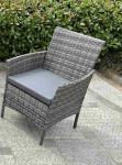 Best 4 PCS Rattan Patio Furniture Set Cushioned Sofa Chair Coffee Table Popular