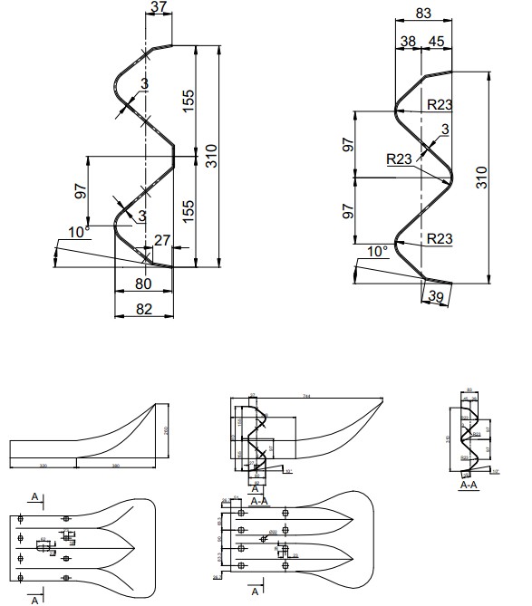 7 Rollers Leveling Expressway Guardrail Roll Forming Machine For Crash Barrier TW-W312