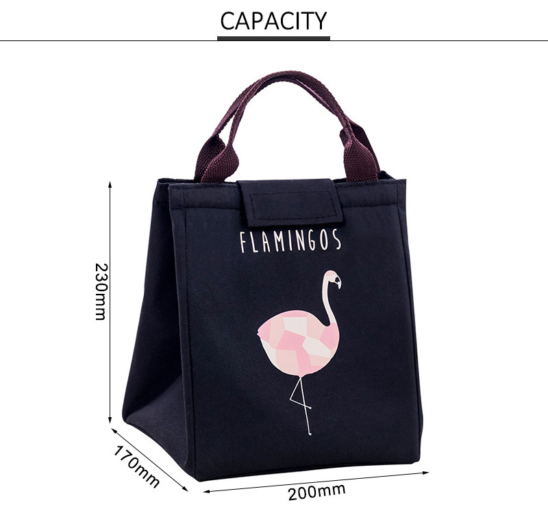 Unisex Oxford H23Cm Thermal Lunch Bag For School