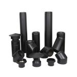 Wood Burning Stove Chimney , Double Wall Stainless Steel Stove Pipe Rustproof