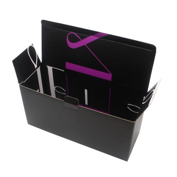 Custom Empty Black Paper Shoe Packaging Boxes With Logo Packaging