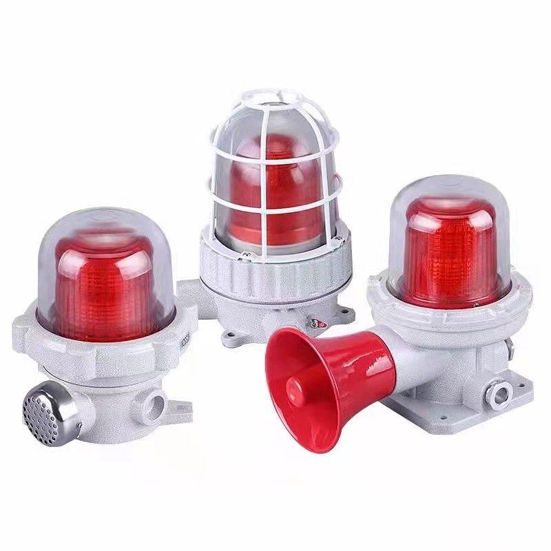 Strong Impact Resistance 220VAC 50HZ 120-180db Explosion Proof Alarm Lights For IIA IIB IIC Explosive Gas Environment
