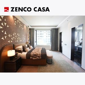 Wholesale Light Luxurious Bedroom furniture Set Comprising A Comfortable Double Bed And Solid Wood Headboard from china suppliers