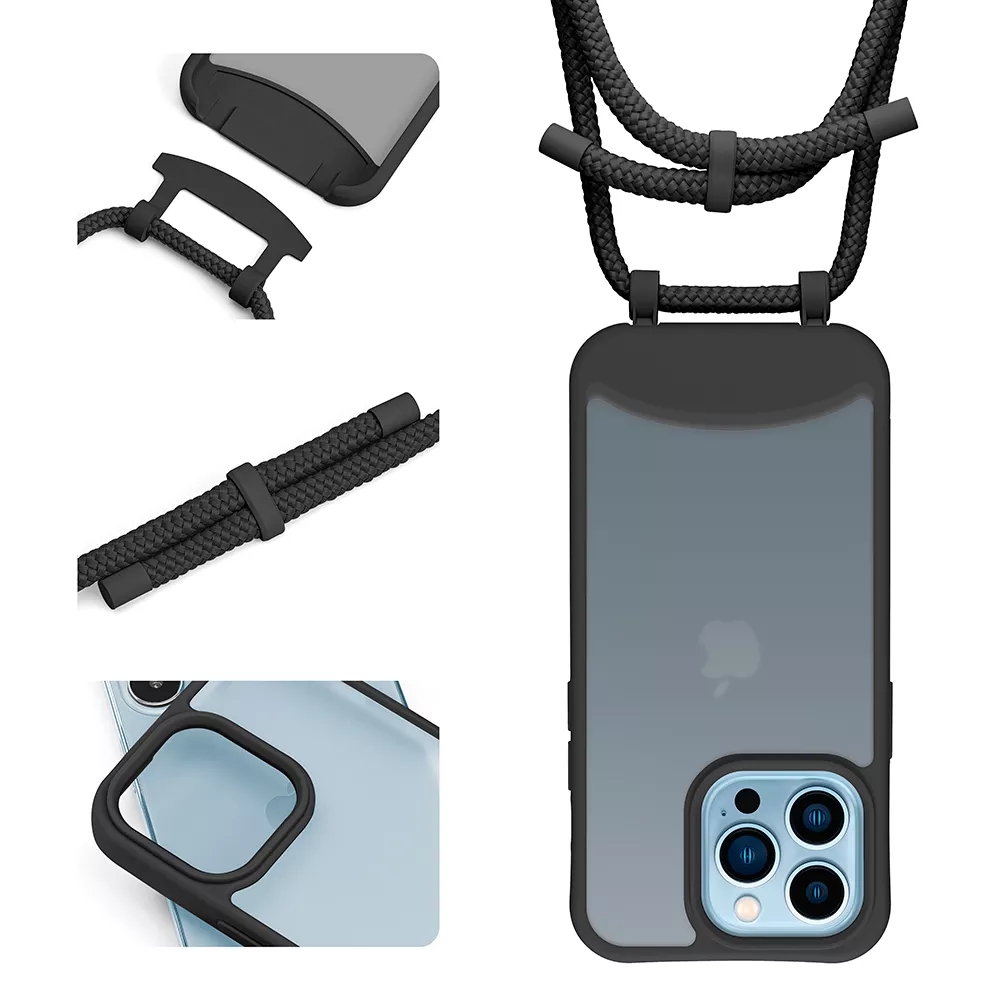 Detachable Crossbody Lanyard Mobile Phones For Iphone 13 14 Pro Max Phone Case Cover