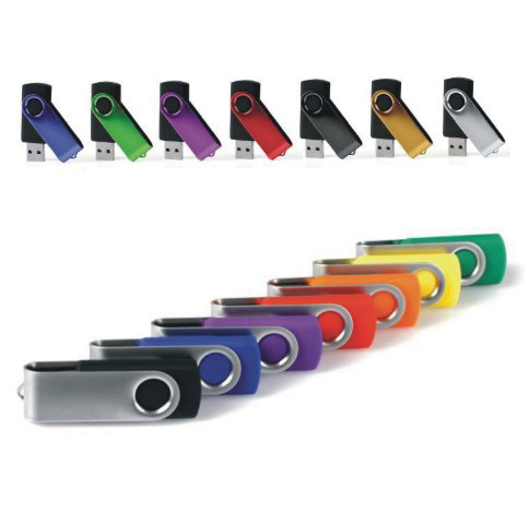 Twister Colorful Swivel USB Flash Drive / Swivel Usb Memory Stick CE ROHS
