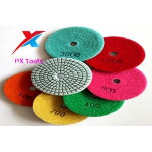 Wholesale PX 80mm 100mm grade C diamond polishing pads for polishing marble,granite and concrete. from china suppliers