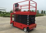 6-11M Electric Self - propelled Scissor Lift / Aerial Work Platform 300KG Lift