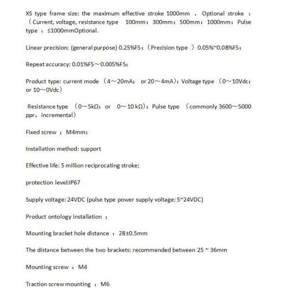 Pull rope displacement sensor pulse output for 100mm ,300mm,500mm,1000mm . analog output signal,