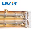 TC04 Gold Coating Twin Tube Infrared Lamps For Printing Machine 2s Heating